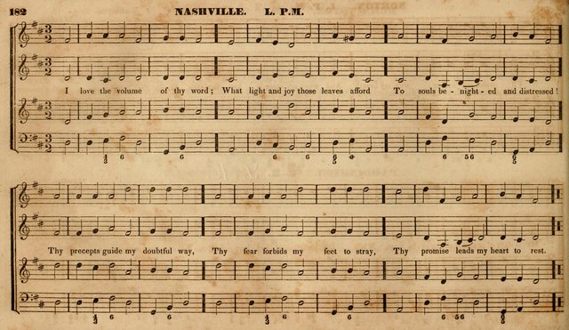 The Choir: or, Union collection of church music. Consisting of a great variety of psalm and hymn tunes, anthems, &c. original and selected. Including many beautiful subjects from the works.. (2nd ed.) page 182