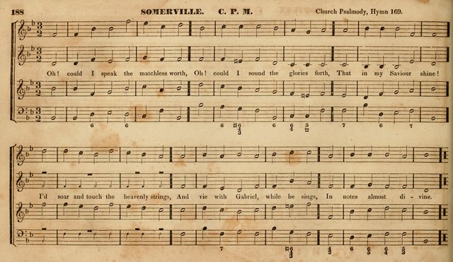 The Choir: or, Union collection of church music. Consisting of a great variety of psalm and hymn tunes, anthems, &c. original and selected. Including many beautiful subjects from the works.. (2nd ed.) page 188