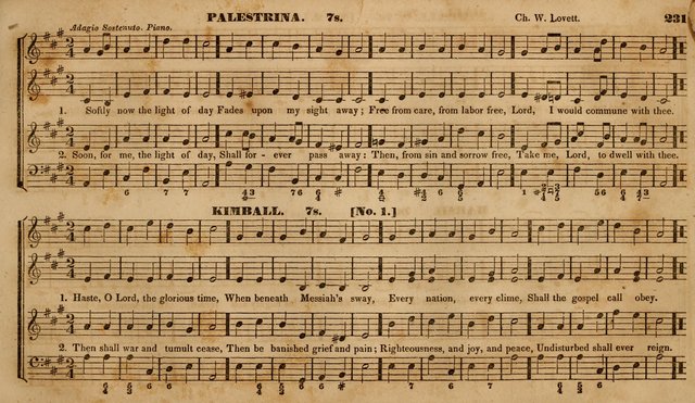 The Choir: or, Union collection of church music. Consisting of a great variety of psalm and hymn tunes, anthems, &c. original and selected. Including many beautiful subjects from the works.. (2nd ed.) page 231