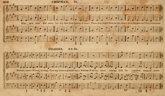 The Choir: or, Union collection of church music. Consisting of a great variety of psalm and hymn tunes, anthems, &c. original and selected. Including many beautiful subjects from the works.. (2nd ed.) page 234