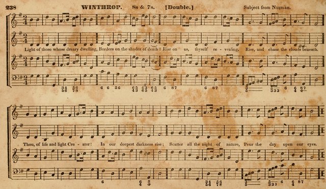 The Choir: or, Union collection of church music. Consisting of a great variety of psalm and hymn tunes, anthems, &c. original and selected. Including many beautiful subjects from the works.. (2nd ed.) page 238