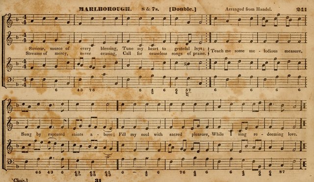 The Choir: or, Union collection of church music. Consisting of a great variety of psalm and hymn tunes, anthems, &c. original and selected. Including many beautiful subjects from the works.. (2nd ed.) page 241