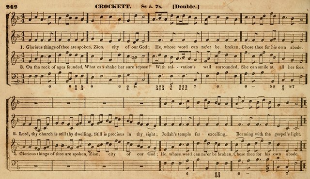 The Choir: or, Union collection of church music. Consisting of a great variety of psalm and hymn tunes, anthems, &c. original and selected. Including many beautiful subjects from the works.. (2nd ed.) page 242