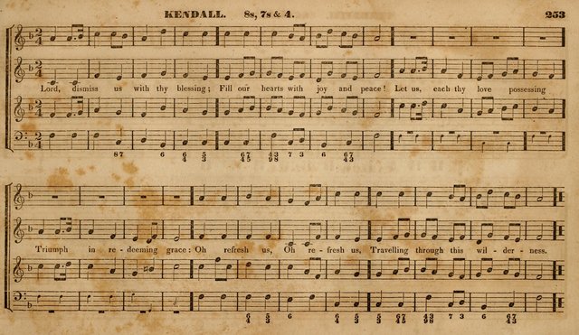 The Choir: or, Union collection of church music. Consisting of a great variety of psalm and hymn tunes, anthems, &c. original and selected. Including many beautiful subjects from the works.. (2nd ed.) page 253