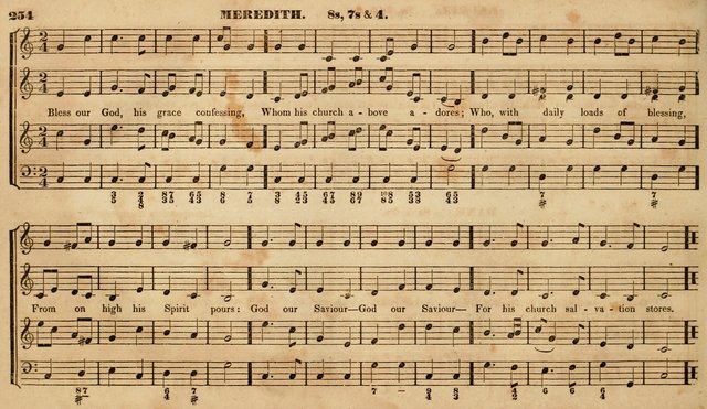 The Choir: or, Union collection of church music. Consisting of a great variety of psalm and hymn tunes, anthems, &c. original and selected. Including many beautiful subjects from the works.. (2nd ed.) page 254