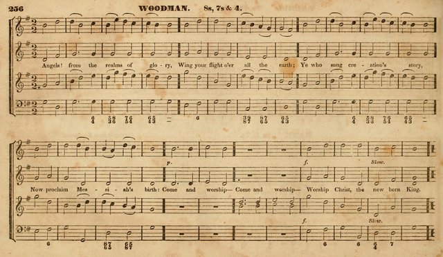 The Choir: or, Union collection of church music. Consisting of a great variety of psalm and hymn tunes, anthems, &c. original and selected. Including many beautiful subjects from the works.. (2nd ed.) page 256