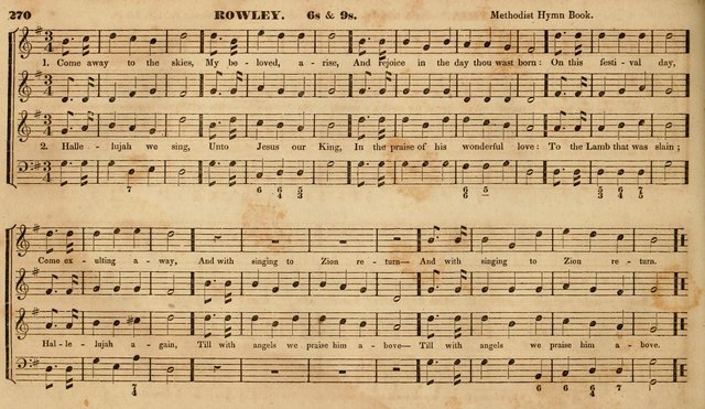 The Choir: or, Union collection of church music. Consisting of a great variety of psalm and hymn tunes, anthems, &c. original and selected. Including many beautiful subjects from the works.. (2nd ed.) page 270