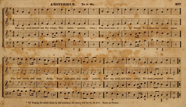 The Choir: or, Union collection of church music. Consisting of a great variety of psalm and hymn tunes, anthems, &c. original and selected. Including many beautiful subjects from the works.. (2nd ed.) page 277