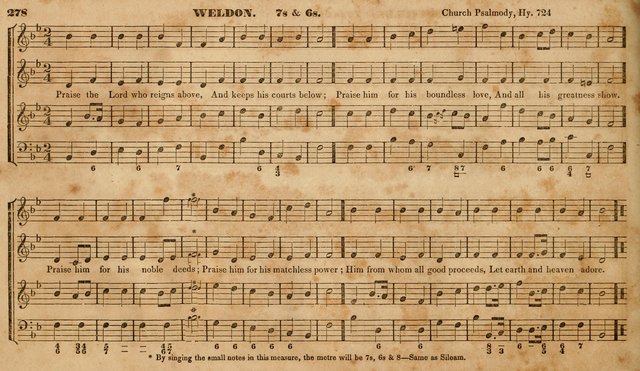 The Choir: or, Union collection of church music. Consisting of a great variety of psalm and hymn tunes, anthems, &c. original and selected. Including many beautiful subjects from the works.. (2nd ed.) page 278