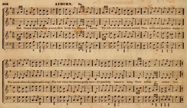 The Choir: or, Union collection of church music. Consisting of a great variety of psalm and hymn tunes, anthems, &c. original and selected. Including many beautiful subjects from the works.. (2nd ed.) page 286