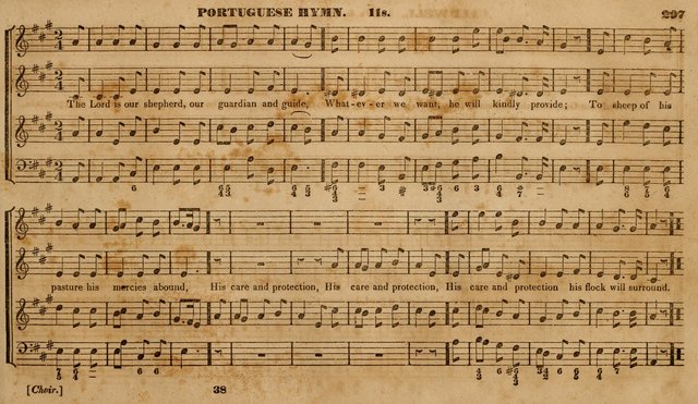 The Choir: or, Union collection of church music. Consisting of a great variety of psalm and hymn tunes, anthems, &c. original and selected. Including many beautiful subjects from the works.. (2nd ed.) page 297