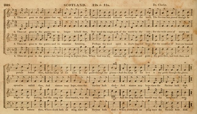 The Choir: or, Union collection of church music. Consisting of a great variety of psalm and hymn tunes, anthems, &c. original and selected. Including many beautiful subjects from the works.. (2nd ed.) page 308