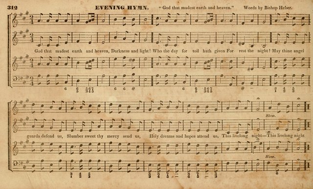 The Choir: or, Union collection of church music. Consisting of a great variety of psalm and hymn tunes, anthems, &c. original and selected. Including many beautiful subjects from the works.. (2nd ed.) page 312