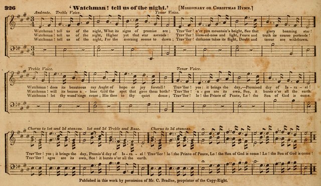 The Choir: or, Union collection of church music. Consisting of a great variety of psalm and hymn tunes, anthems, &c. original and selected. Including many beautiful subjects from the works.. (2nd ed.) page 326