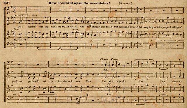 The Choir: or, Union collection of church music. Consisting of a great variety of psalm and hymn tunes, anthems, &c. original and selected. Including many beautiful subjects from the works.. (2nd ed.) page 328