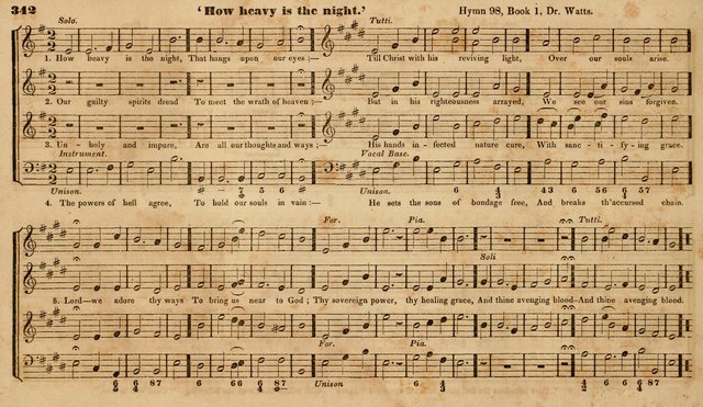 The Choir: or, Union collection of church music. Consisting of a great variety of psalm and hymn tunes, anthems, &c. original and selected. Including many beautiful subjects from the works.. (2nd ed.) page 342