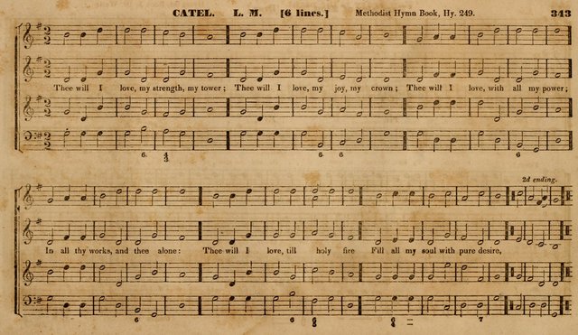 The Choir: or, Union collection of church music. Consisting of a great variety of psalm and hymn tunes, anthems, &c. original and selected. Including many beautiful subjects from the works.. (2nd ed.) page 343