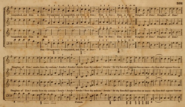 The Choir: or, Union collection of church music. Consisting of a great variety of psalm and hymn tunes, anthems, &c. original and selected. Including many beautiful subjects from the works.. (2nd ed.) page 351