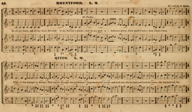 The Choir: or, Union collection of church music. Consisting of a great variety of psalm and hymn tunes, anthems, &c. original and selected. Including many beautiful subjects from the works.. (2nd ed.) page 40