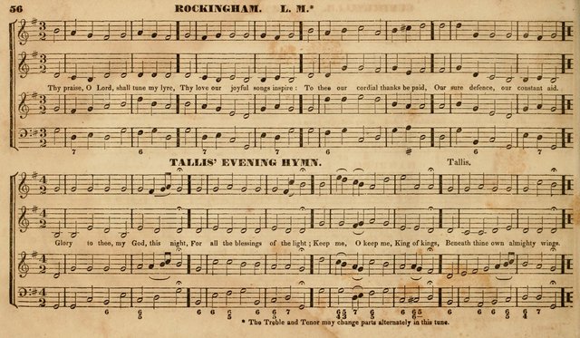 The Choir: or, Union collection of church music. Consisting of a great variety of psalm and hymn tunes, anthems, &c. original and selected. Including many beautiful subjects from the works.. (2nd ed.) page 56