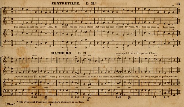 The Choir: or, Union collection of church music. Consisting of a great variety of psalm and hymn tunes, anthems, &c. original and selected. Including many beautiful subjects from the works.. (2nd ed.) page 57