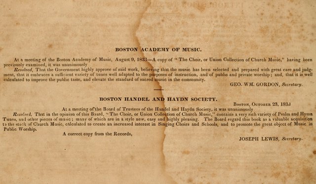 The Choir: or, Union collection of church music. Consisting of a great variety of psalm and hymn tunes, anthems, &c. original and selected. Including many beautiful subjects from the works.. (2nd ed.) page 6