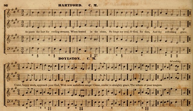 The Choir: or, Union collection of church music. Consisting of a great variety of psalm and hymn tunes, anthems, &c. original and selected. Including many beautiful subjects from the works.. (2nd ed.) page 86