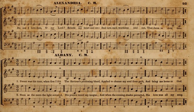 The Choir: or, Union collection of church music. Consisting of a great variety of psalm and hymn tunes, anthems, &c. original and selected. Including many beautiful subjects from the works.. (2nd ed.) page 95