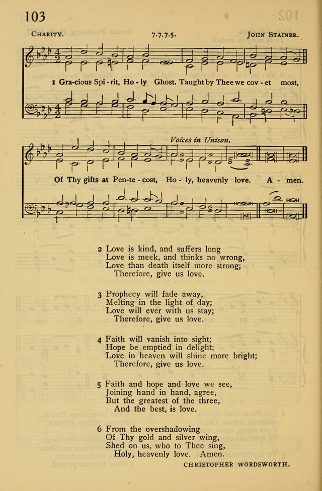 Columbia University Hymnal page 110