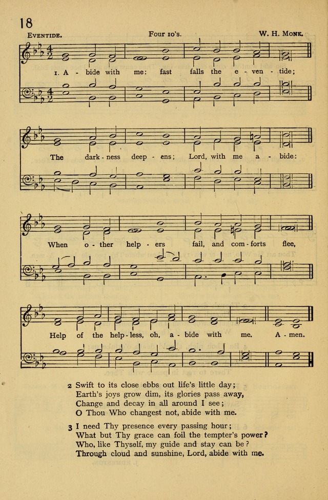 Columbia University Hymnal page 18