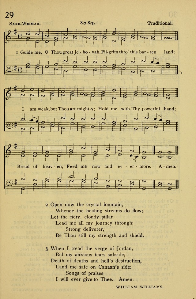 Columbia University Hymnal page 29