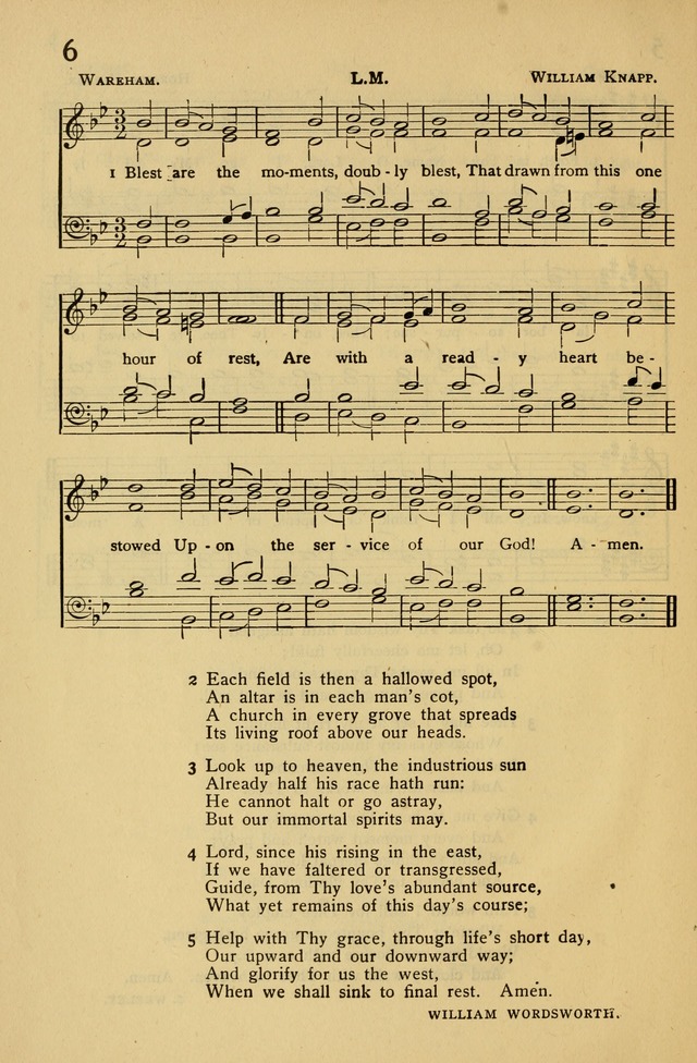 Columbia University Hymnal page 6