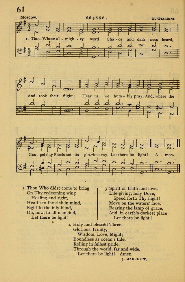 Columbia University Hymnal page 66