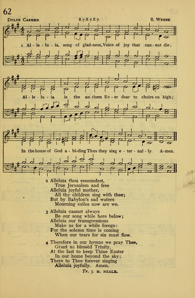 Columbia University Hymnal page 67