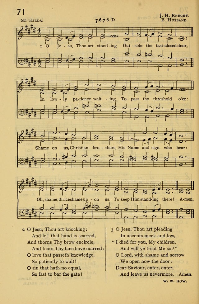 Columbia University Hymnal page 76