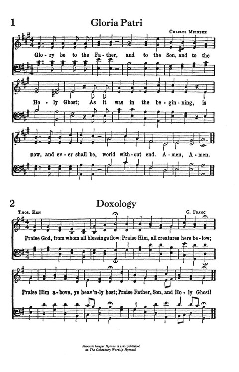 The Cokesbury Worship Hymnal page 1