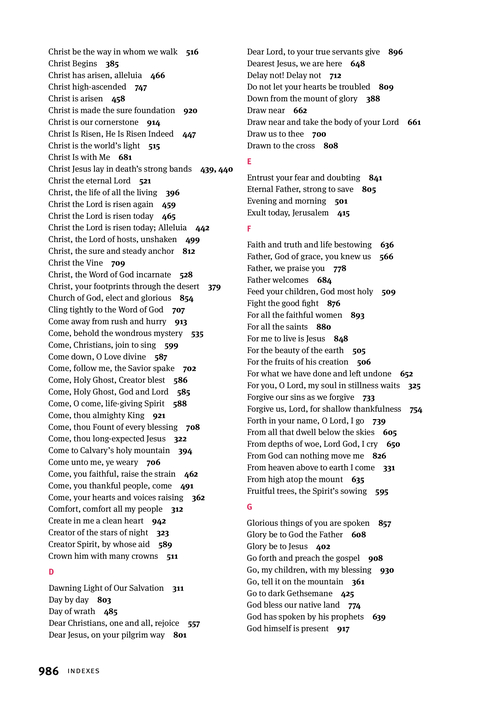 Christian Worship: Hymnal page 1046