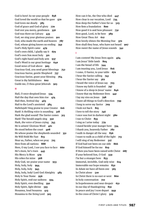 Christian Worship: Hymnal page 1047