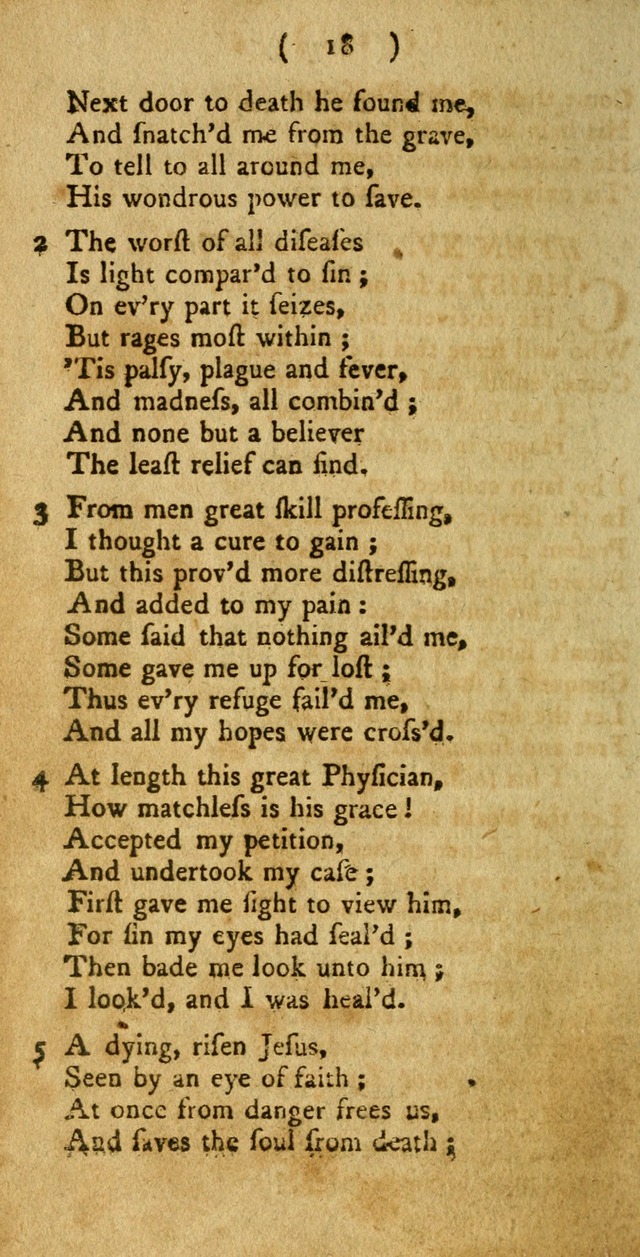 A Collection of Hymns for the use of Christians page 18