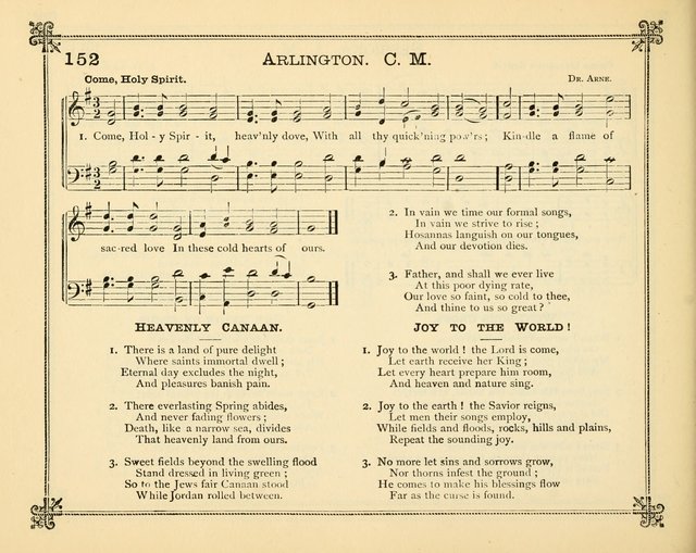 Carols of Joy: choice collection of songs and hymns for the Sunday School, Bible class, and the Home Circle to which has been added an easy method of Rudimental Instruction in Music, for Weekday Study page 152