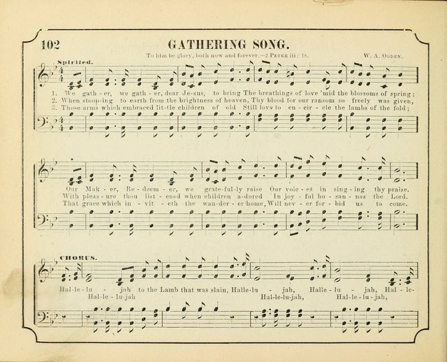 Crown of Life: a collection of songs, new and old, for the use in the Sunday-school, prayer and praise meetings, and the home circle page 102