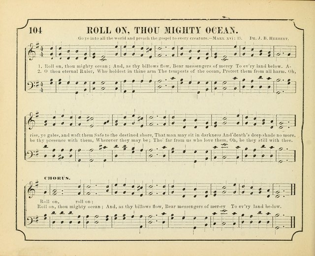 Crown of Life: a collection of songs, new and old, for the use in the Sunday-school, prayer and praise meetings, and the home circle page 104