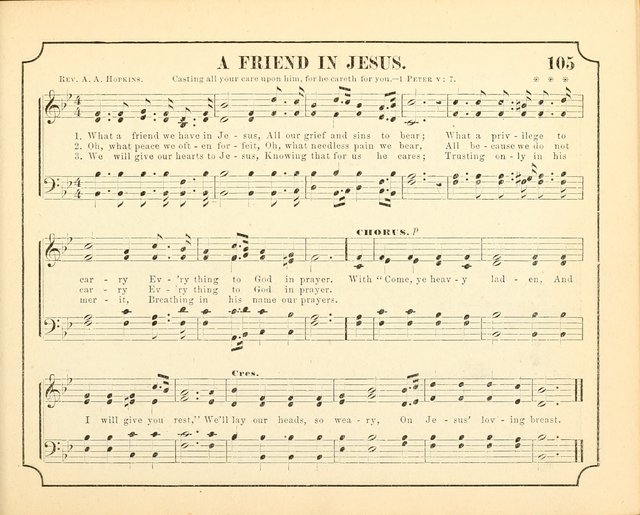 Crown of Life: a collection of songs, new and old, for the use in the Sunday-school, prayer and praise meetings, and the home circle page 105