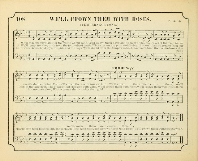 Crown of Life: a collection of songs, new and old, for the use in the Sunday-school, prayer and praise meetings, and the home circle page 108