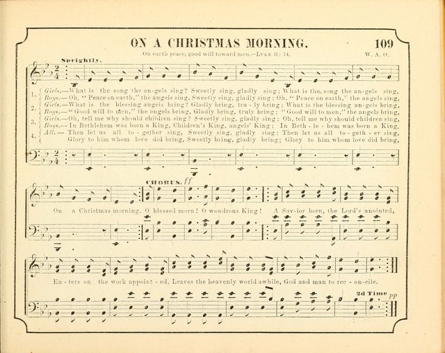 Crown of Life: a collection of songs, new and old, for the use in the Sunday-school, prayer and praise meetings, and the home circle page 109