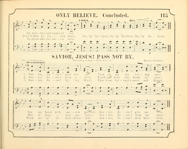 Crown of Life: a collection of songs, new and old, for the use in the Sunday-school, prayer and praise meetings, and the home circle page 115