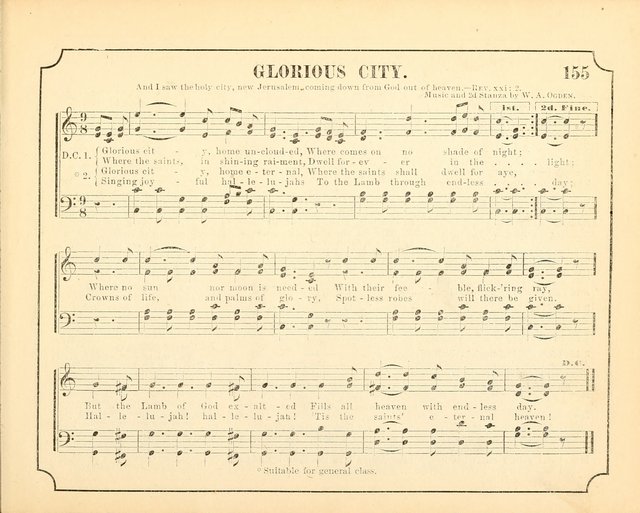 Crown of Life: a collection of songs, new and old, for the use in the Sunday-school, prayer and praise meetings, and the home circle page 155