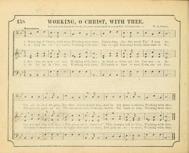 Crown of Life: a collection of songs, new and old, for the use in the Sunday-school, prayer and praise meetings, and the home circle page 158