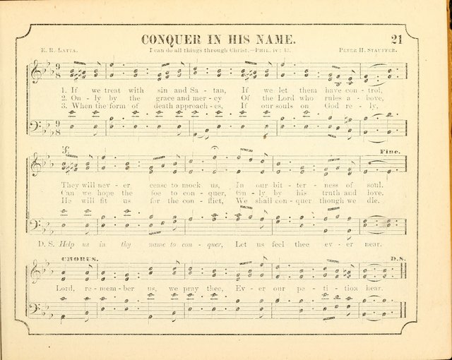 Crown of Life: a collection of songs, new and old, for the use in the Sunday-school, prayer and praise meetings, and the home circle page 21