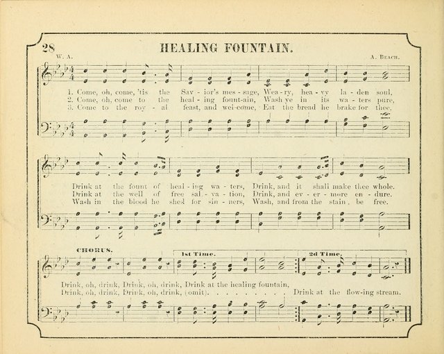 Crown of Life: a collection of songs, new and old, for the use in the Sunday-school, prayer and praise meetings, and the home circle page 28